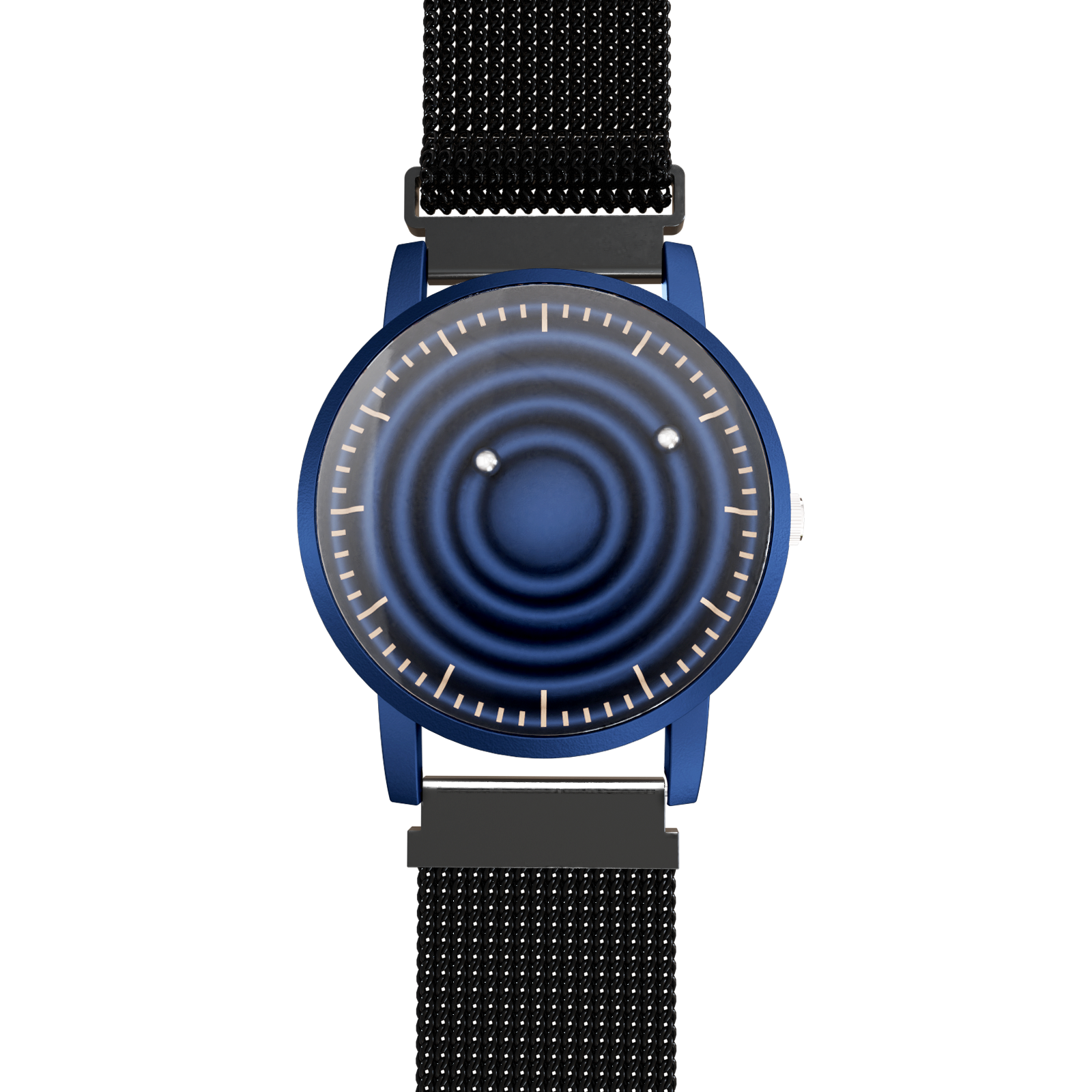 MAGNETO Uranus Red Mesh Magnetic Black Wristwatch – Magneto Watch