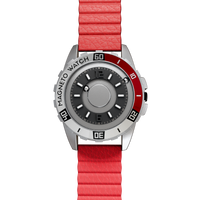 Uranus Red synthetic leather magnetic red