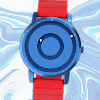 Jupiter Blue synthetic leather magnetic red