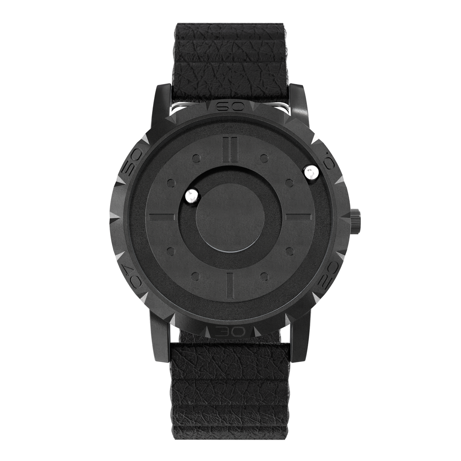 Komet Black synthetic leather magnetic black