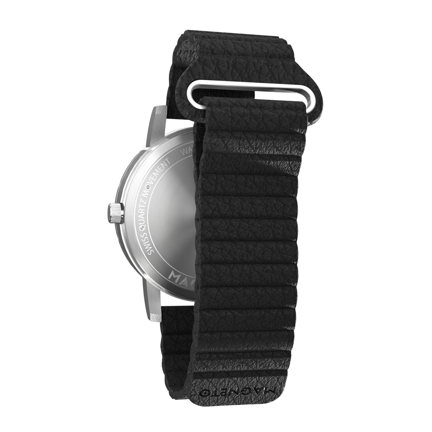 Komet Silver synthetic leather magnetic black