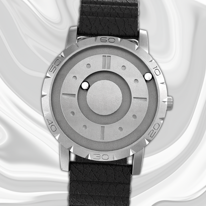 Komet Silver synthetic leather magnetic black