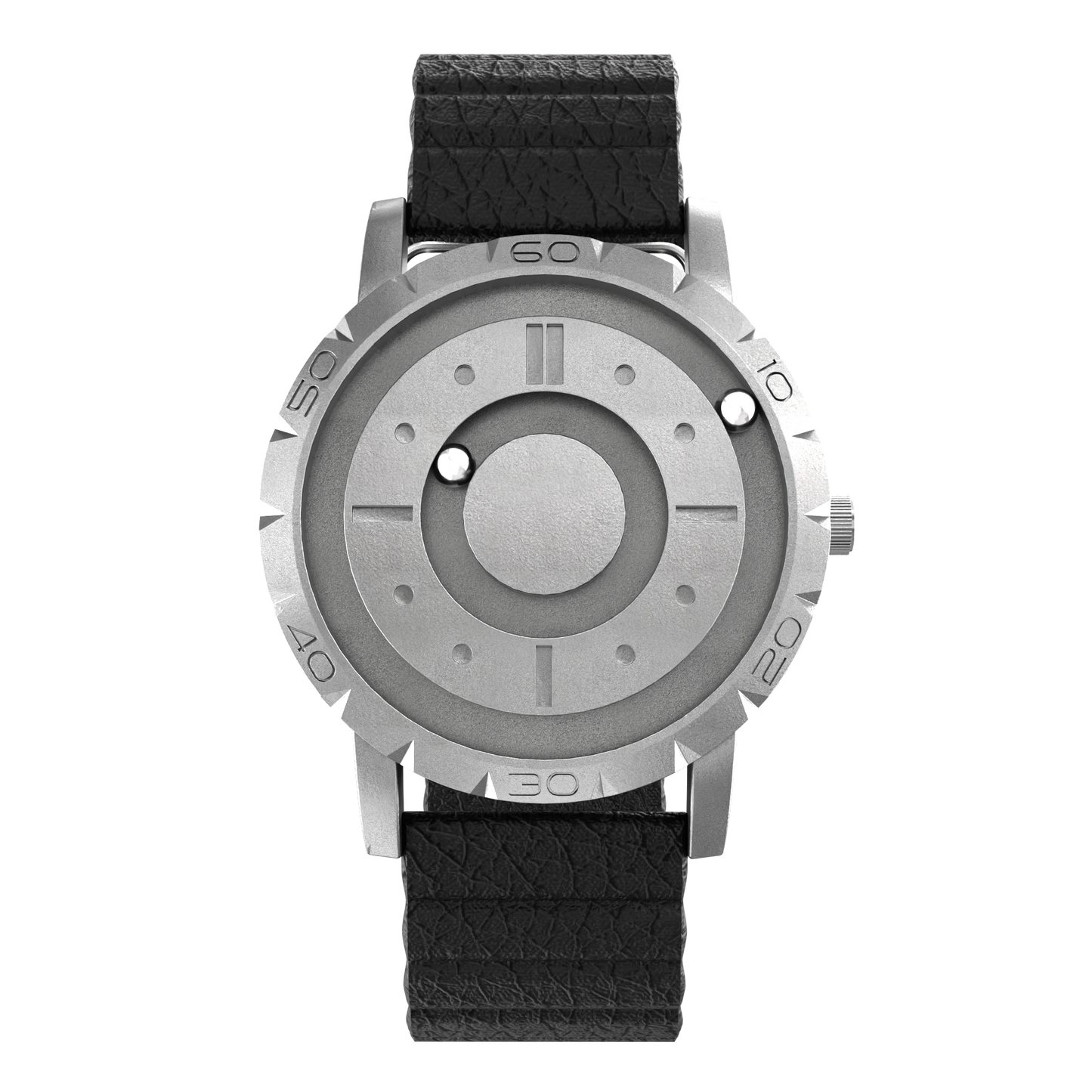 Komet Silver synthetic leather magnetic black