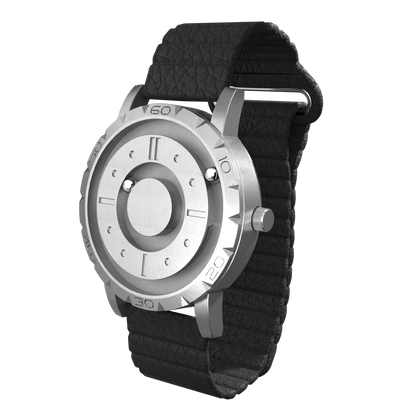 Komet Silver synthetic leather magnetic black