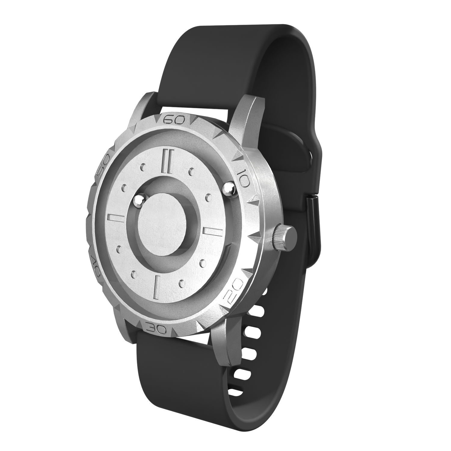 Komet Silver silicone black