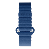 synthetic leather magnetic blue