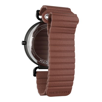 Primus Black synthetic leather magnetic brown