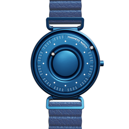 Primus Blue synthetic leather magnetic blue