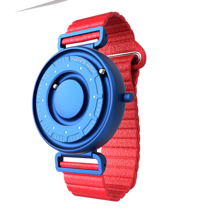 Primus Blue synthetic leather magnetic red