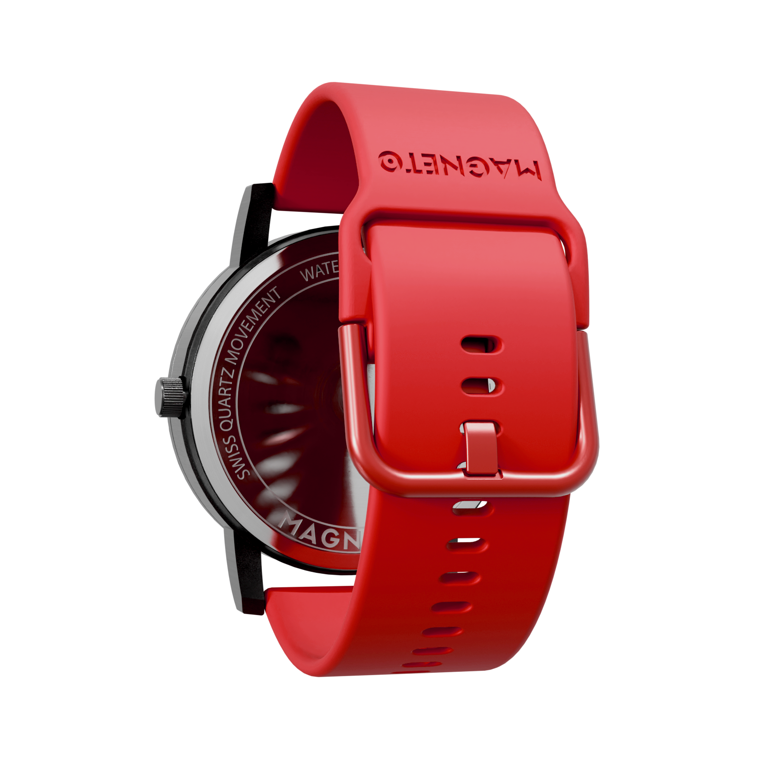 Magneto-Watch-Silikon-Rot-Side