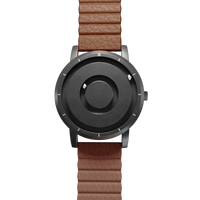 Jupiter Black synthetic leather magnetic brown