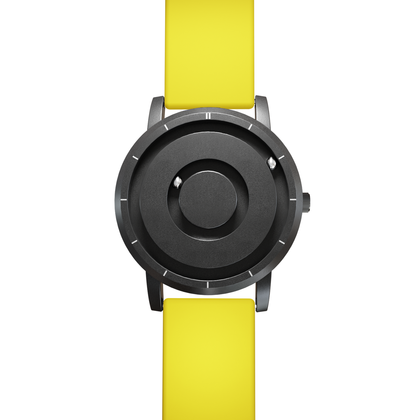 Magneto-Watch-Jupiter-Black-Silikon-Gelb-Front