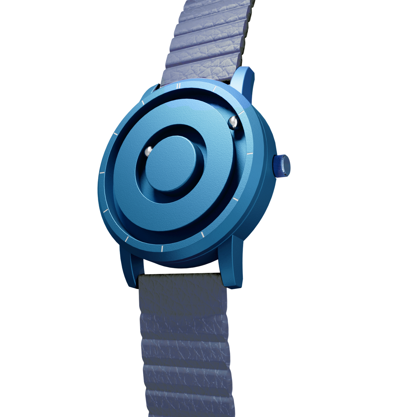 Magneto-Watch-Jupiter-Blue-Kunstleder-Magnetisch-Blau-Side