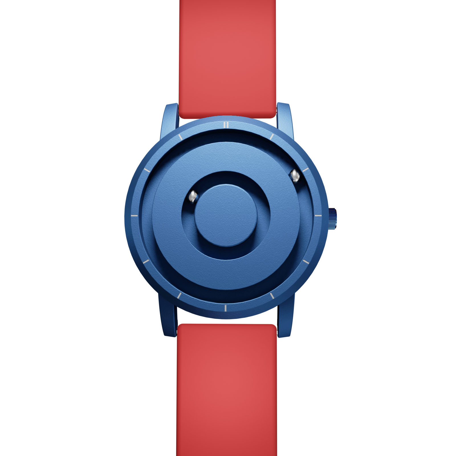 Magneto-Watch-Jupiter-Blue-Silikon-Rot-Front