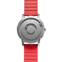 Komet Silver synthetic leather magnetic red