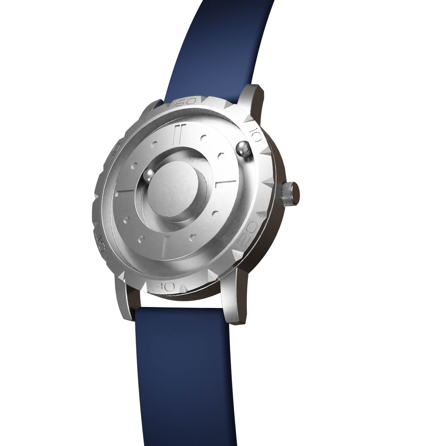 Magneto-Watch-Komet-Silver-Silikon-Blau-Side