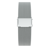 mesh safety clasp silver