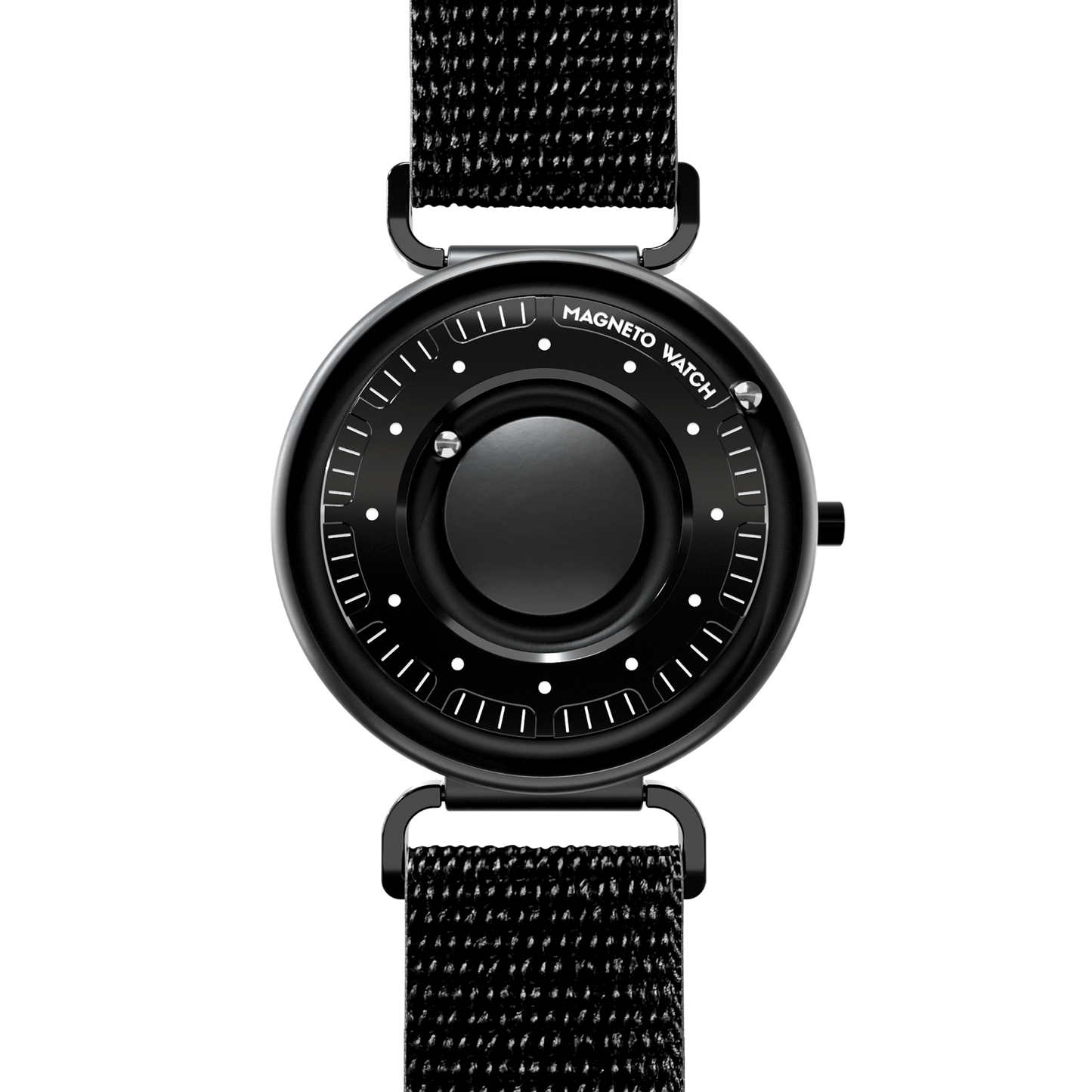 Magneto-Watch-Primus-Black-Sport-Loop-Schwarz-Front