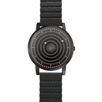 Wave Black synthetic leather magnetic black (with glass)