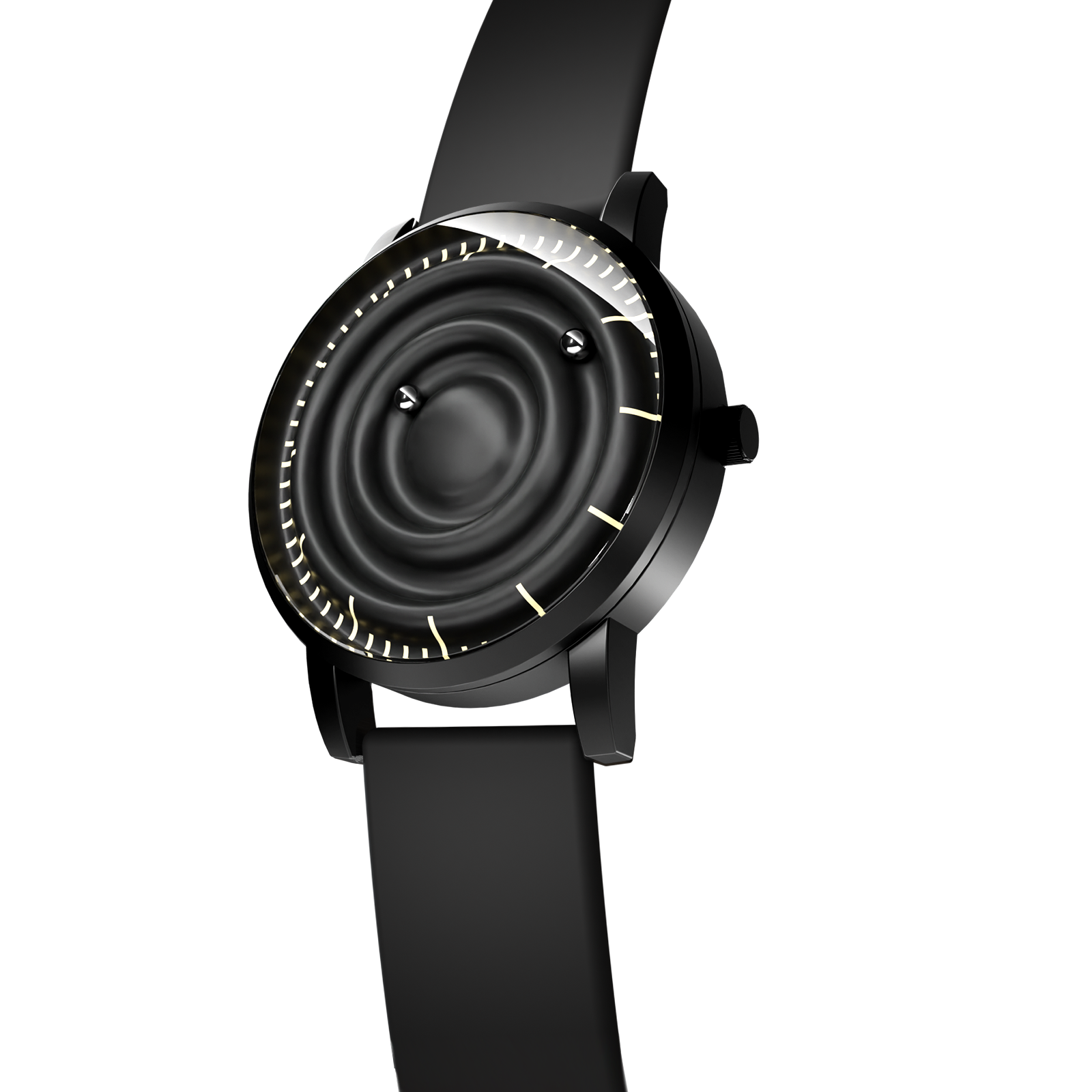 Magneto-Watch-Wave-Black-Silikon-Schwarz-Side