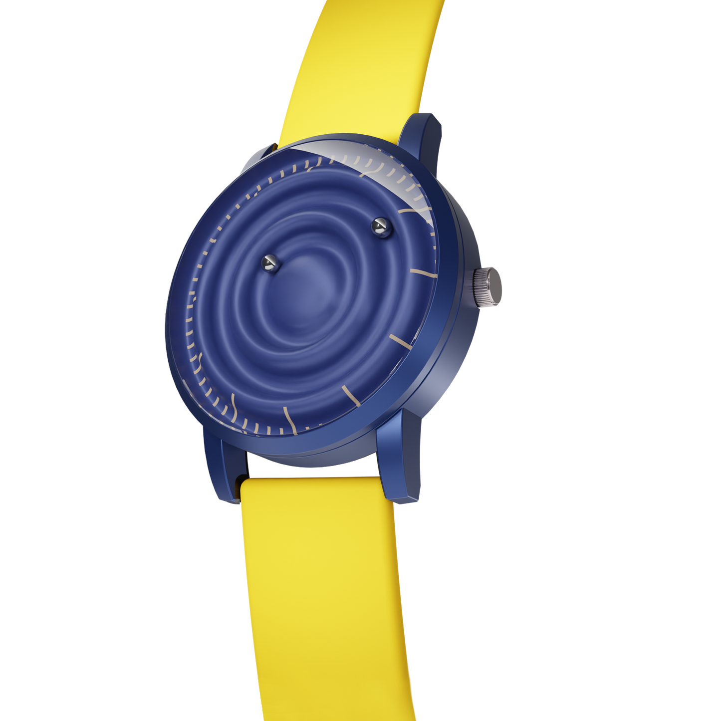 Magneto-Watch-Wave-Blue-Silikon-Gelb-Side